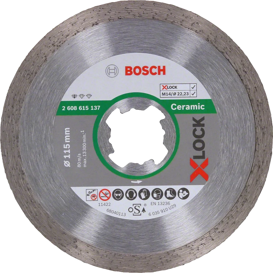 Bosch - X-LOCK - Standard Seri Seramik İçin Elmas Kesme Diski 115 mm