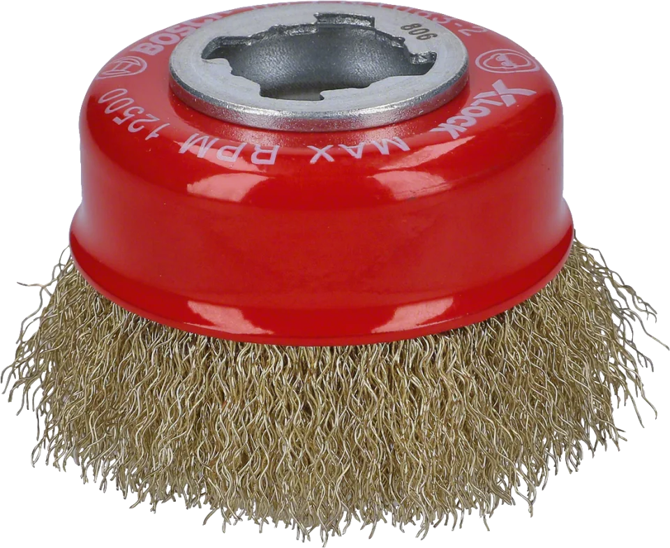 Bosch - X-LOCK - Clean Serisi Metal İçin Saçaklı Pirinç Tel Fırça 70*0,3 mm
