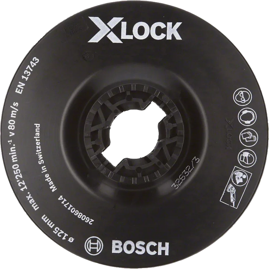 Bosch - X-LOCK - 125 mm Fiber Disk Yumuşak Taban