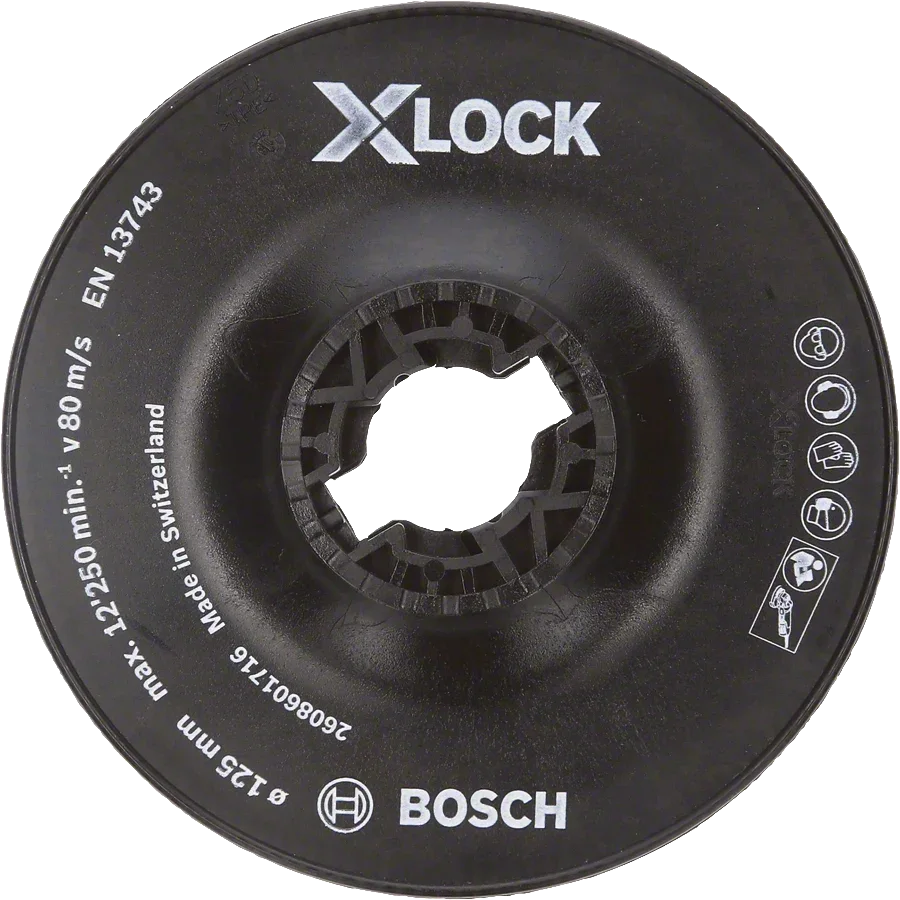 Bosch - X-LOCK - 125 mm Fiber Disk Sert Taban