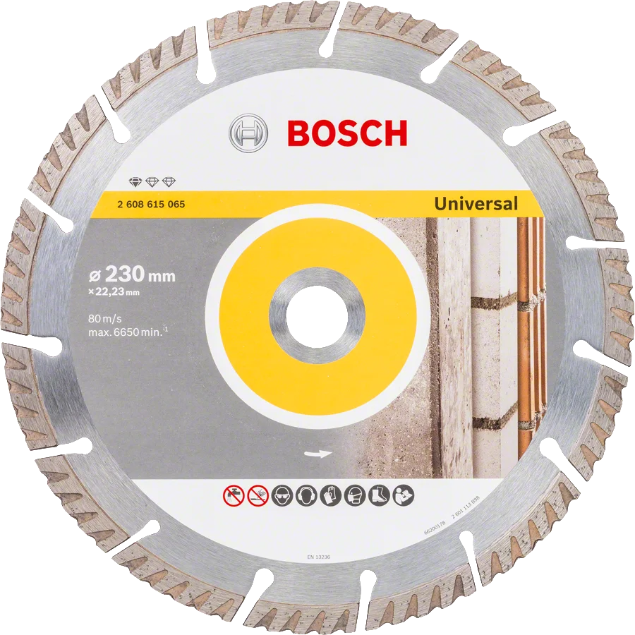 Bosch - Standard Seri Genel Yapı Malzemeleri İçin Elmas Kesme Diski 230 mm 10'lu Paket