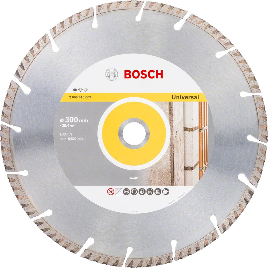 Bosch - Standard Seri Genel Yapı Malzemeleri ve Metal İçin Elmas Kesme Diski 300*25,4 mm