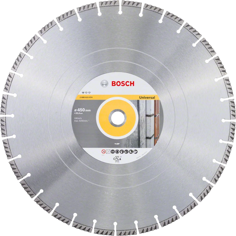 Bosch - Standard Seri Genel Yapı Malzemeleri ve Metal İçin Elmas Kesme Diski 450*25,4 mm