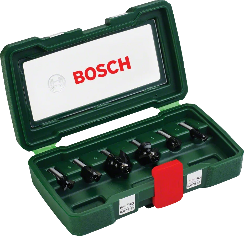 Bosch - 6 Parça Freze Seti 8 mm Şaftlı