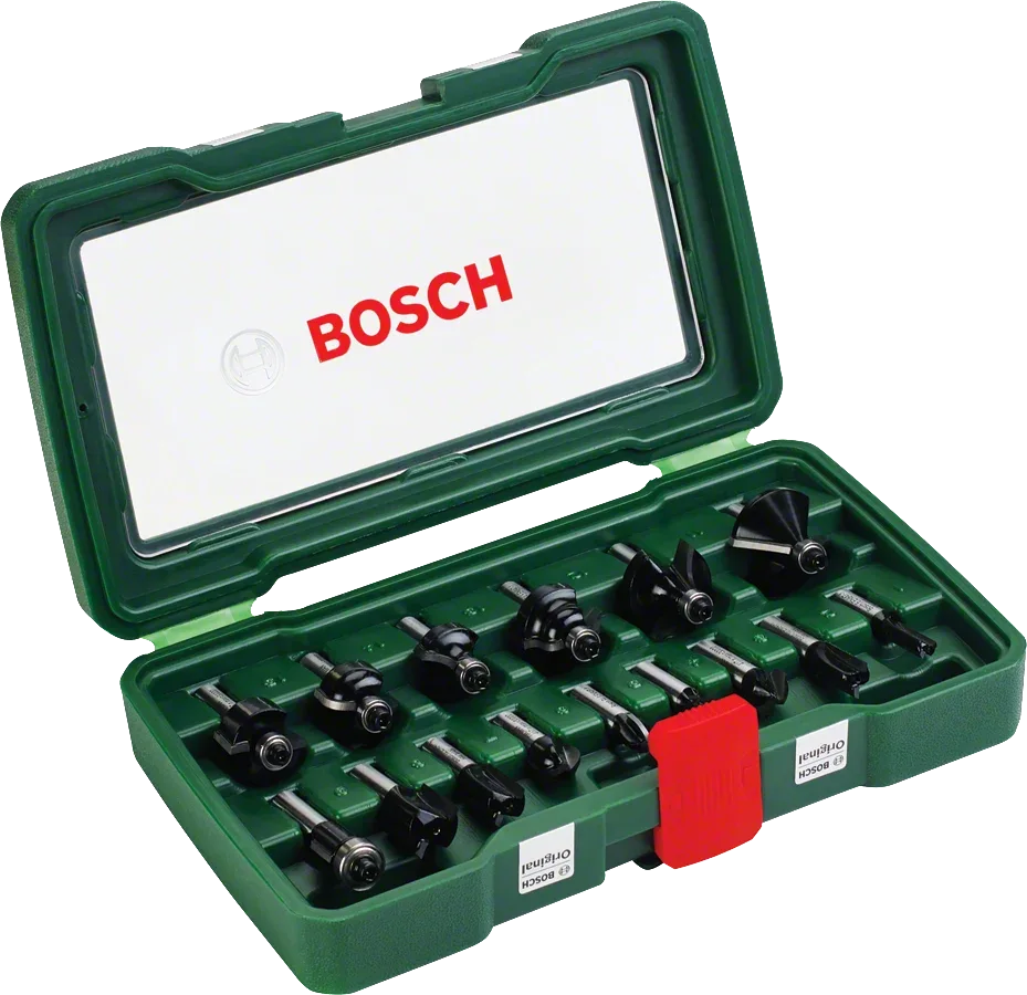 Bosch - 15 Parça Freze Seti 8 mm Şaftlı