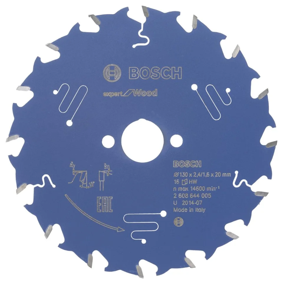 Bosch - Expert Serisi Ahşap için Daire Testere Bıçağı 130*20 mm 16 Diş