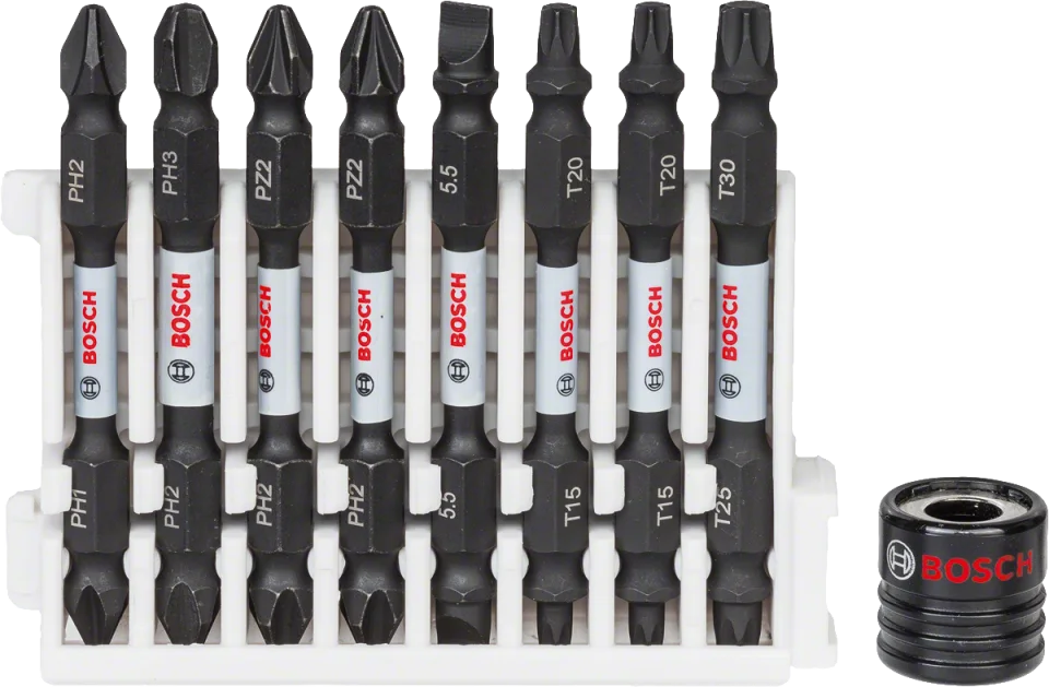 Bosch - Impact Control Serisi Çift Taraflı Vidalama Ucu 9'lu Set *65mm
