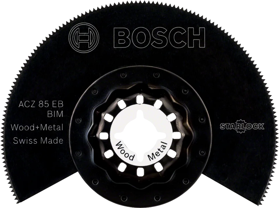 Bosch - Starlock - ACZ 85 EB - BIM Ahşap ve Metal İçin Segman Testere Bıçağı, Bombeli 10'lu
