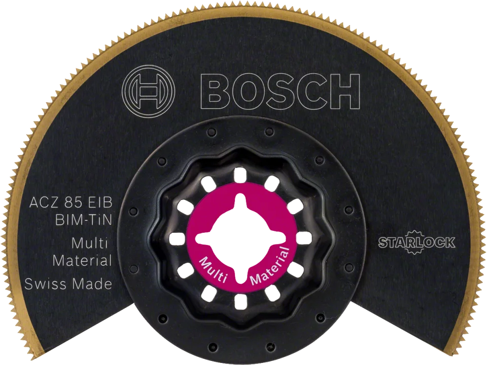 Bosch - Starlock - ACZ 85 EIB - BIM-TIN Çoklu Malzeme İçin Segman Testere Bıçağı, Bombeli 10'lu