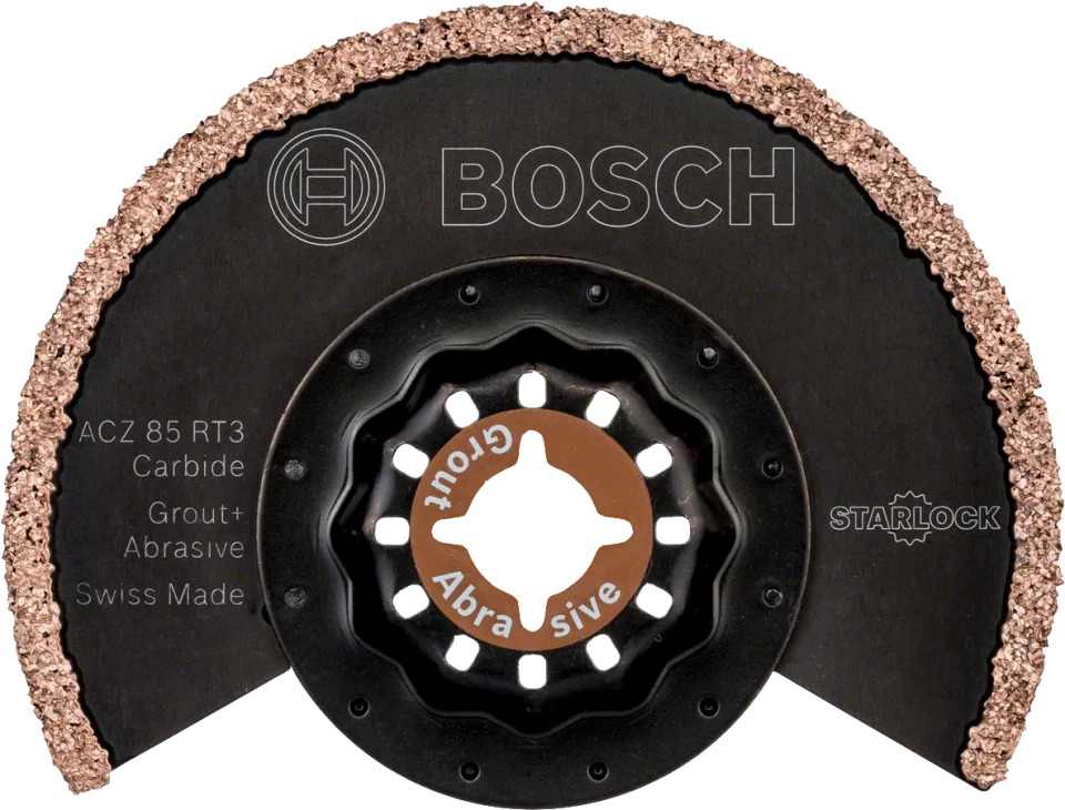 Bosch - Starlock - ACZ 85 RT3 - Carbide RIFF Zımpara Uçlu Segman Testere Bıçağı 30 Kum Kalınlığı 10'lu