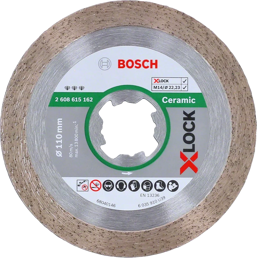 Bosch - X-LOCK - Best Serisi Seramik İçin, Elmas Kesme Diski 110 mm
