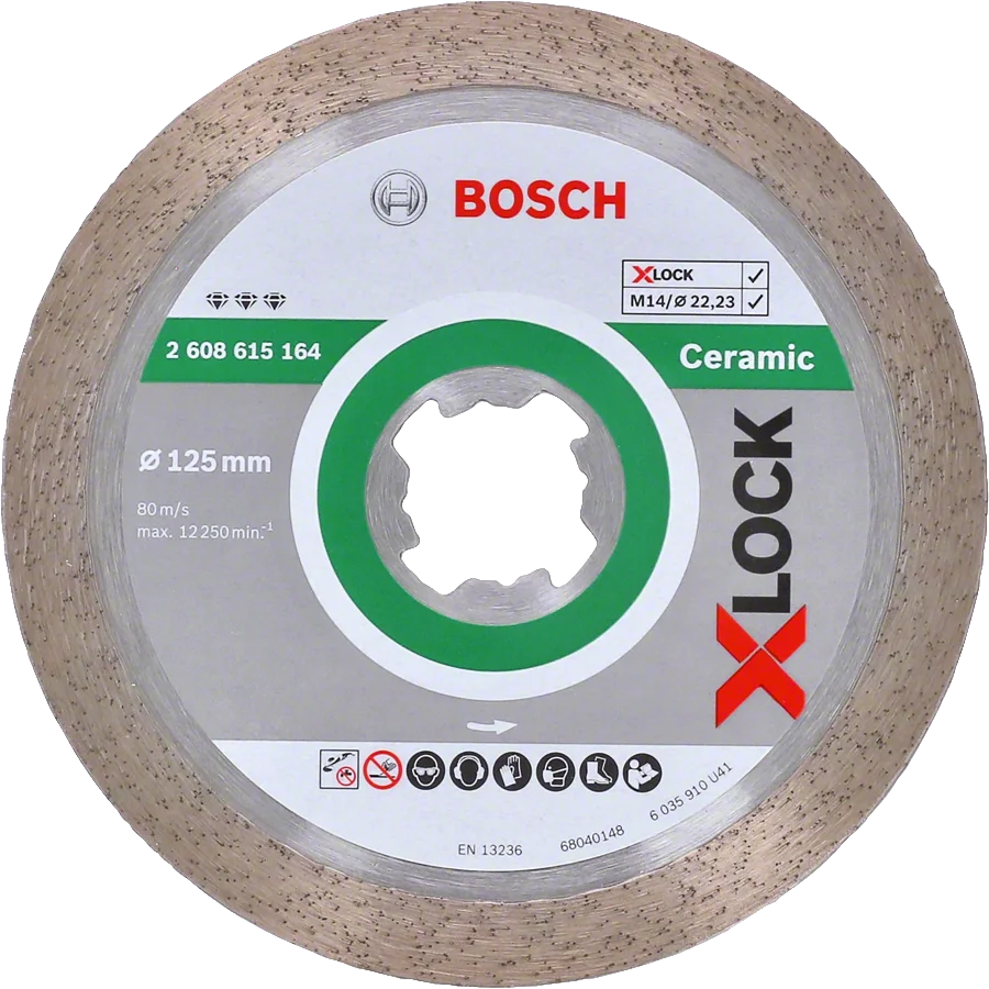 Bosch - X-LOCK - Best Serisi Seramik İçin, Elmas Kesme Diski 125 mm