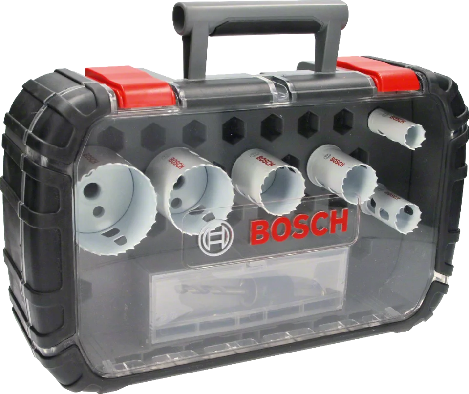 Bosch - Yeni Progressor Serisi Delik Açma Testeresi (Panç) Seti 9 Parça Ø 20-25-32-38-51-64 mm