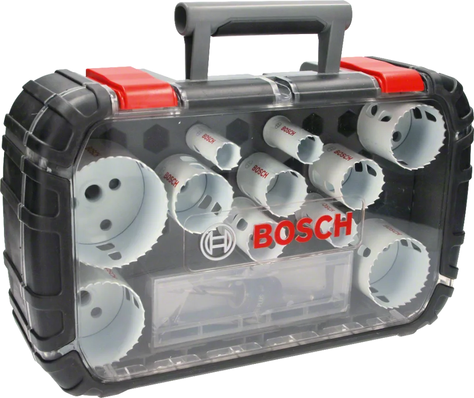 Bosch - Yeni Progressor Serisi Delik Açma Testeresi (Panç) Seti 14 Parça Ø 20-22-25-32-35-40-44-51-60-64-76 mm