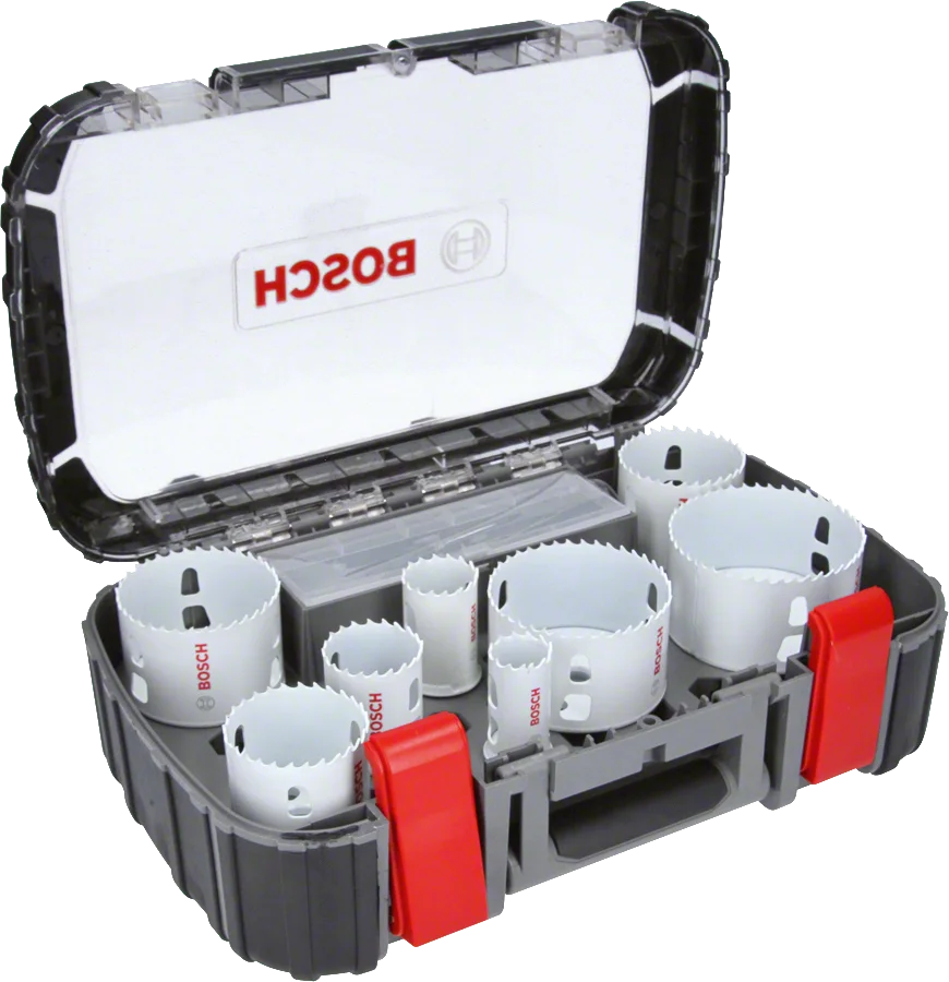Bosch - Yeni Progressor Serisi Delik Açma Testeresi (Panç) Seti 11 Parça Ø 25-32-40-54-60-68-76-86 mm