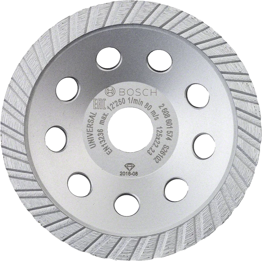 Bosch - Standart Seri Universal Turbo Elmas Çanak Disk 125 mm
