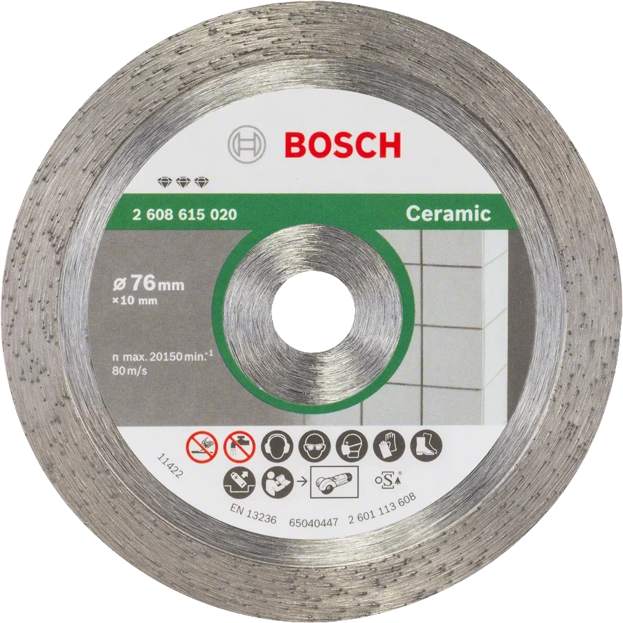 Bosch - Best Serisi Seramik İçin GWS 12V-76 Uyumlu Elmas Kesme Diski 76 mm