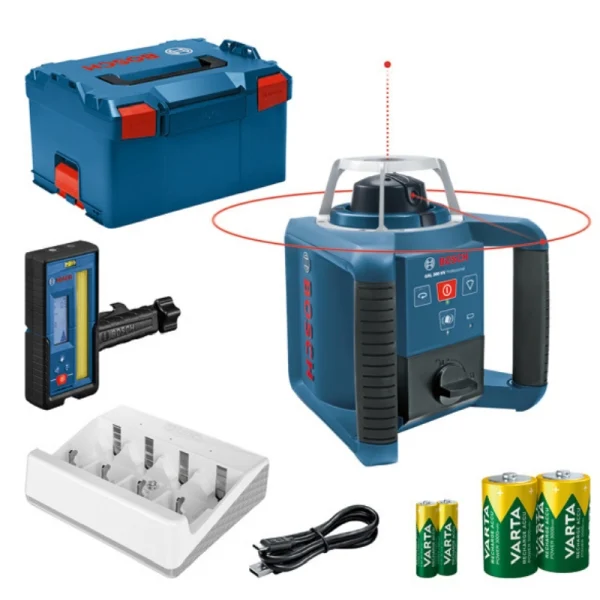 Bosch GRL 300 HV Rotasyon Lazeri Şarj Edilebilir Piller İle