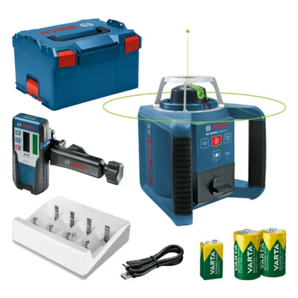 Bosch GRL 300 HVG + LR 1 G, L-BOXX içinde Rotasyon Lazeri