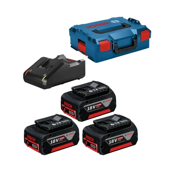 Bosch GBA 18V 5,0Ah(3x)+GAL 18-40 CV L-Boxx (0615990L3T)