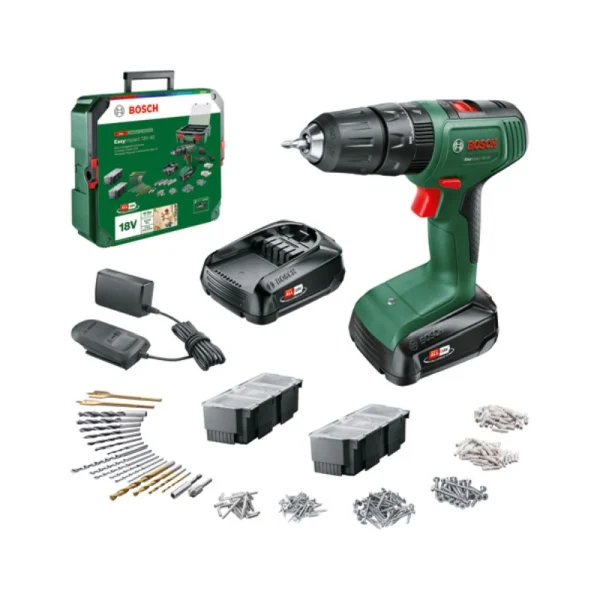 Bosch EasyImpact 18V-40+SysBox+241 Parça Aksesuar Seti (2x1.5 Ah)