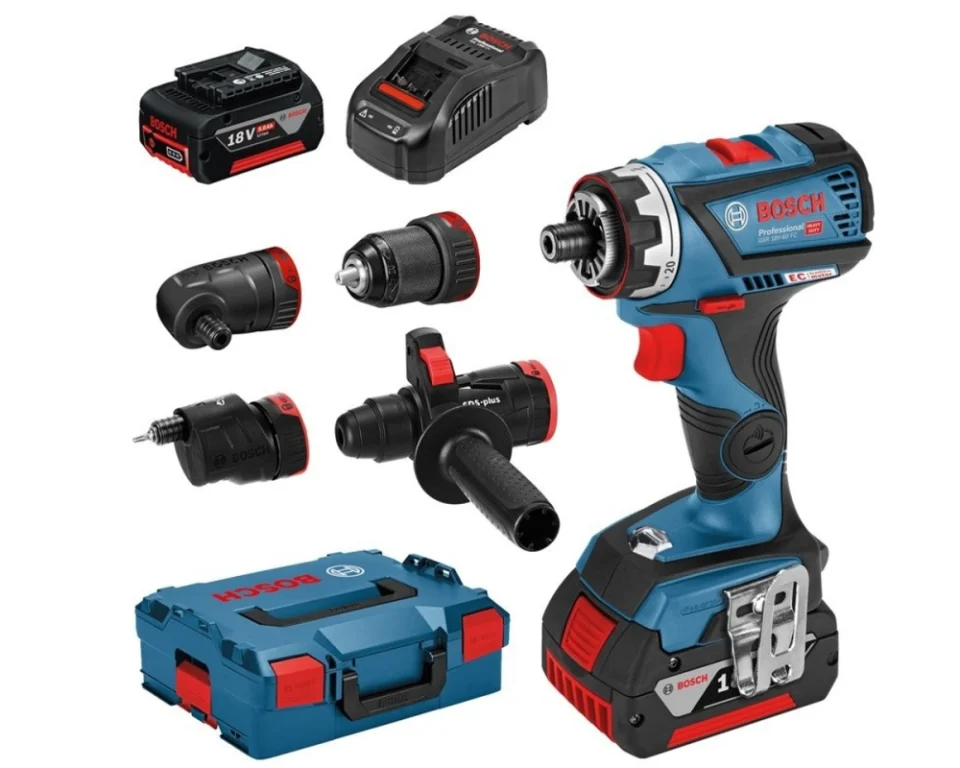 Bosch GSR 18V-60 FC Akülü Delme Vidalama Full Set