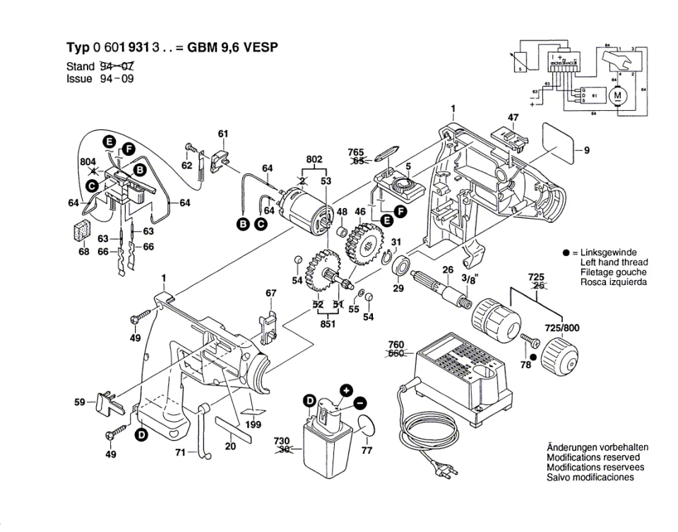 Bosch GBM 9,6V VESP Akülü Matkap