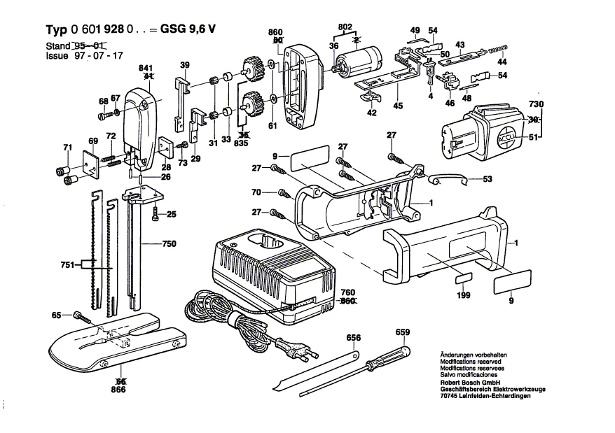 Bosch GSG 9,6 V Akülü Sünger Kesme