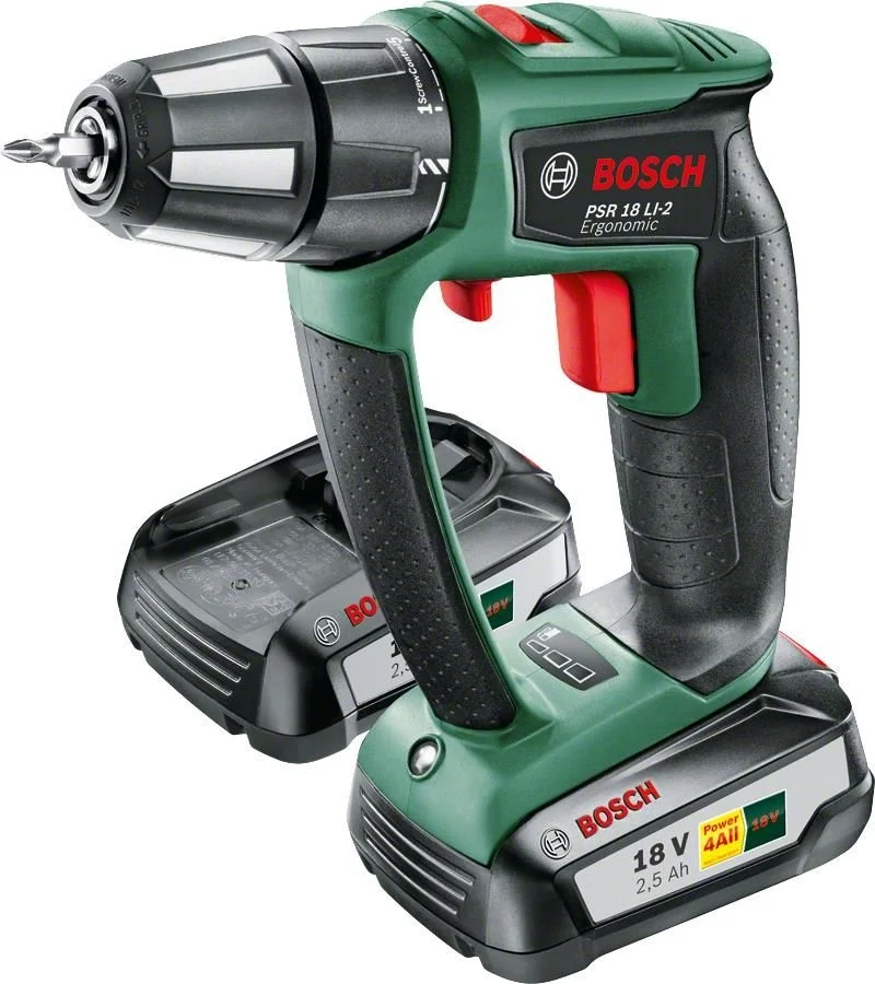 Bosch PSB 18 LI-2 Ergo Kömürsüz Motor ( Çift Akü )