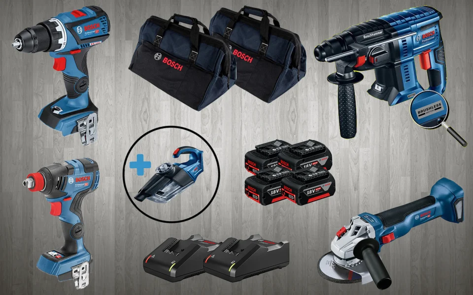 Bosch PRO-MİX GBH 180-LI + GWS 18 V-10 + GSR 18 V-60 C + GDX 18V-