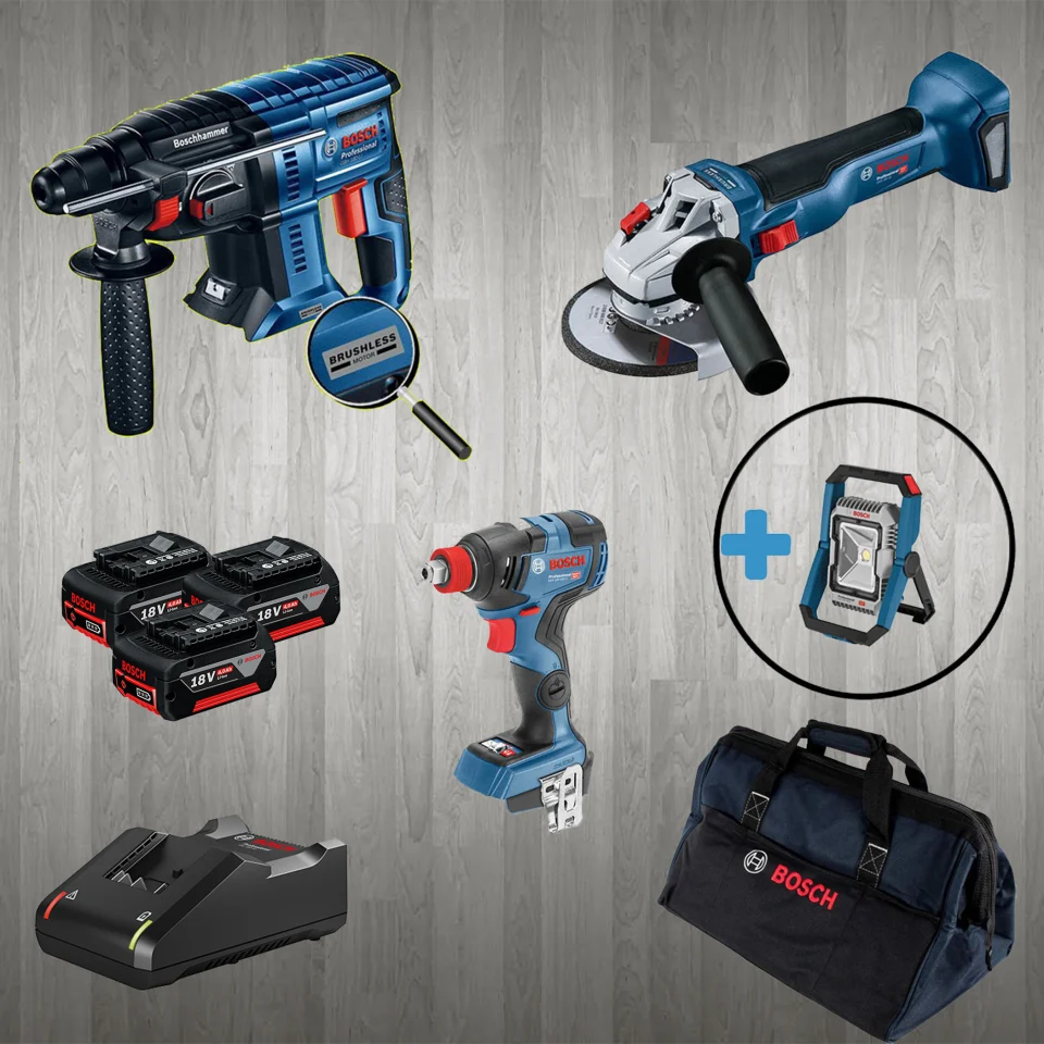 Bosch PRO-MİX GBH 180-LI + GWS 18 V-10 + GDX 18V-200C