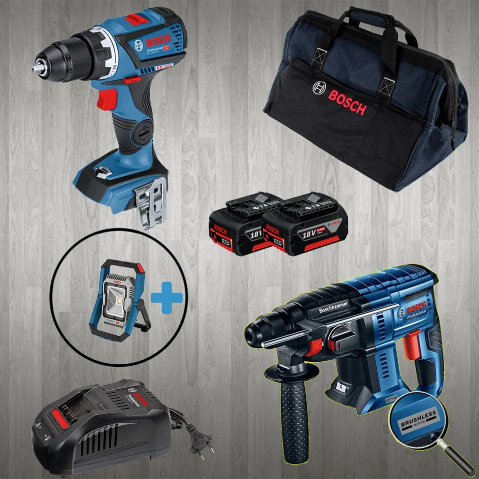 Bosch PRO-MİX GLI 18 V-1900 (Hediyeli) GBH 180-LI + GSR 18 V-60 C