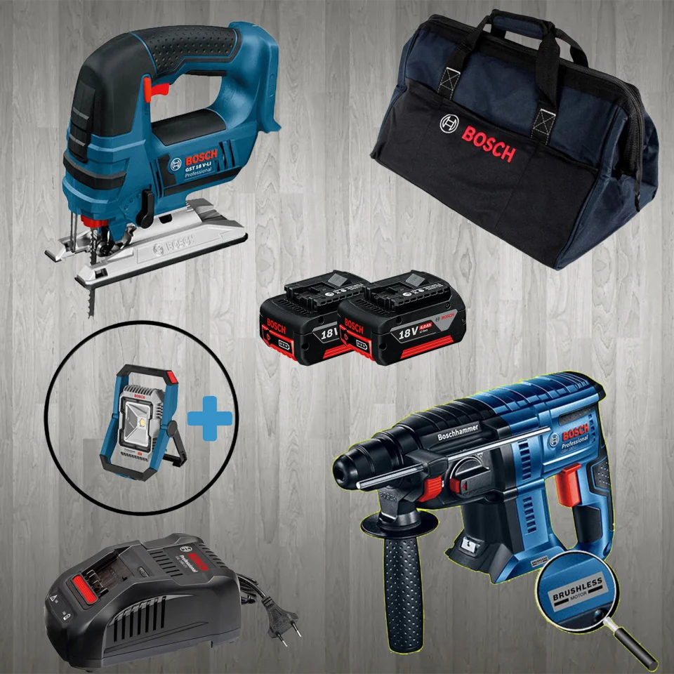 Bosch PRO-MİX GLI 18 V-1900 (Hediyeli) GBH 180-LI + GST 18V-LI B