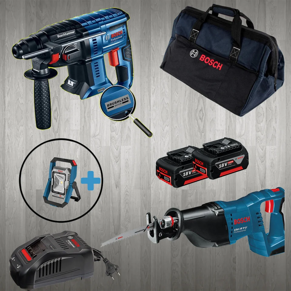 Bosch PRO-MİX GLI 18 V-1900 (Hediyeli) GBH 180-LI + GSA 18 V-LI