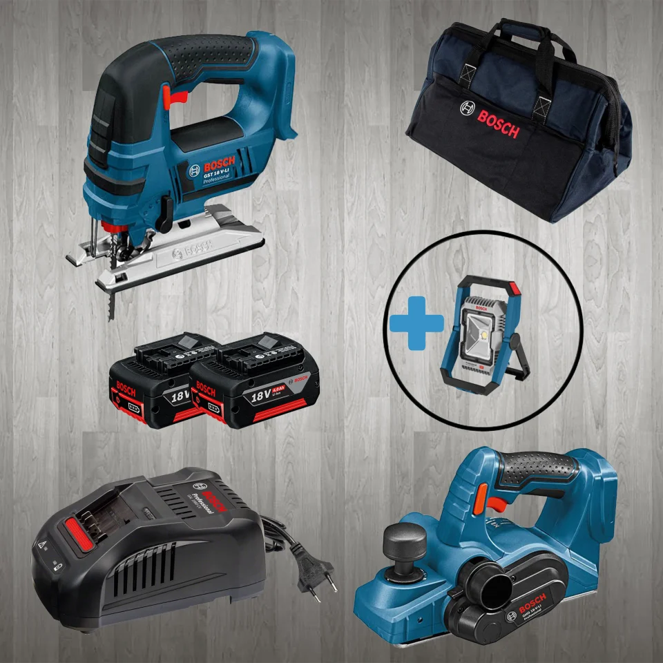 Bosch PRO-MİX GLI 18 V-1900 (Hediyeli) GST 18V-LI B + GHO 18 V-LI