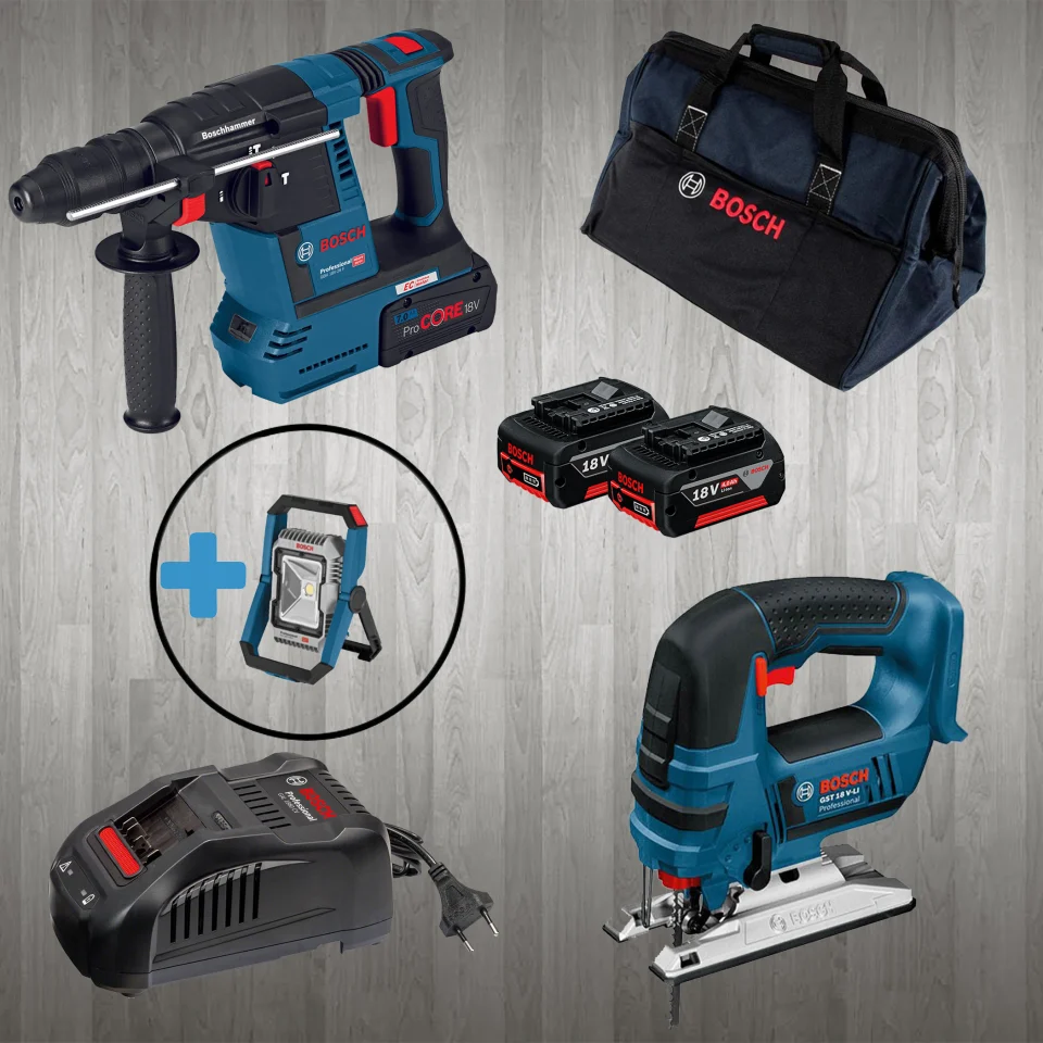 Bosch PRO-MİX GLI 18 V-1900 (Hediyeli) GST 18V-LI B + GBH 18 V-26