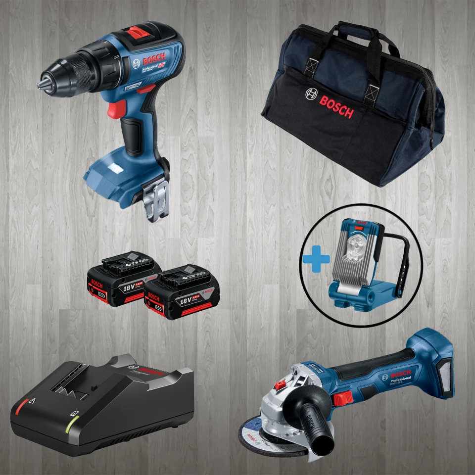 Bosch PRO-MİX GLI VariLED (Hediyeli) GWS 180-LI + GSR 18 V-50