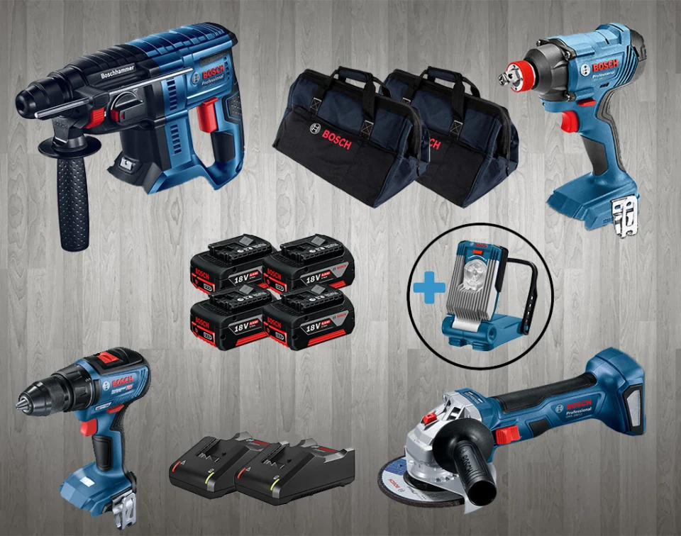 Bosch PRO-MİX GBH 180-LI + GWS 180-LI + GSR 18 V-50 + GDX 180-LI