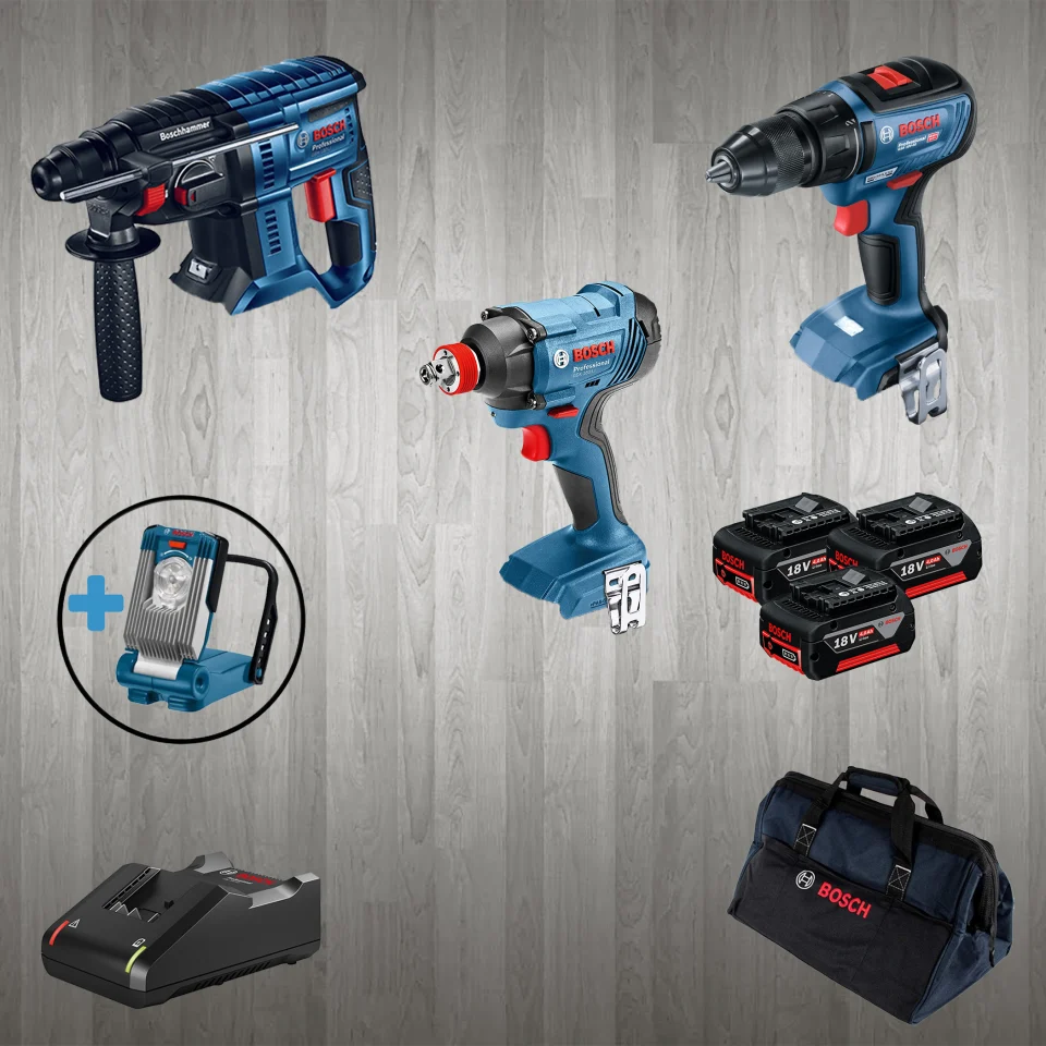 Bosch PRO-MİX GLI VariLED + GBH 180-LI + GDX 180-LI + GSR 18 V-50