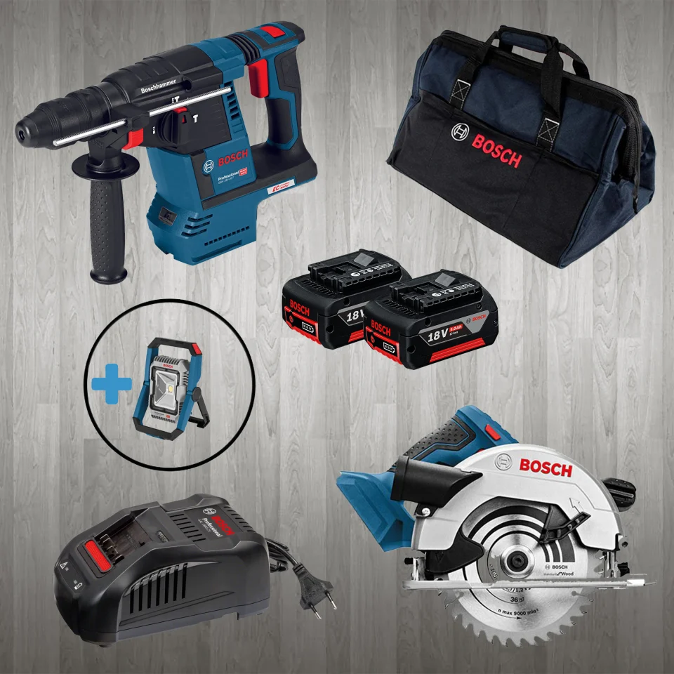 Bosch PRO-MİX GLI 18 V-1900 (Hediyeli) + GKS 18V-57 + GBH 18 V-26