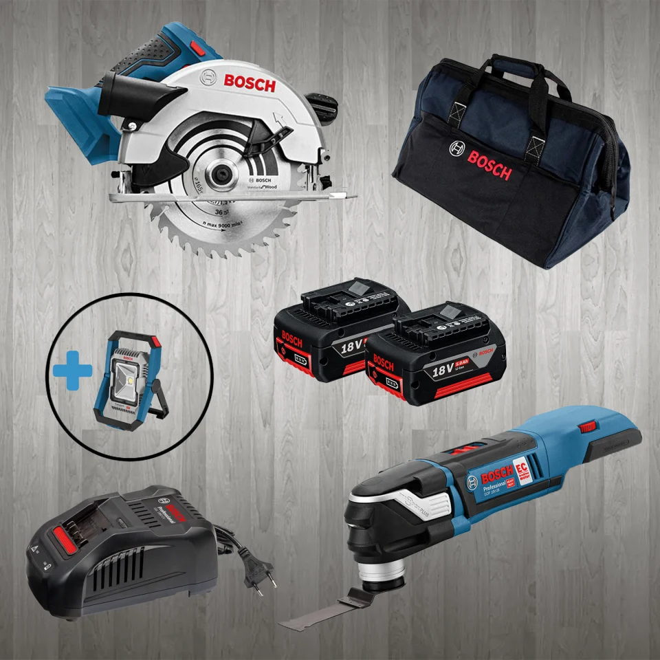 Bosch PRO-MİX GLI 18 V-1900 (Hediyeli) + GKS 18V-57 + GOP 18V-28