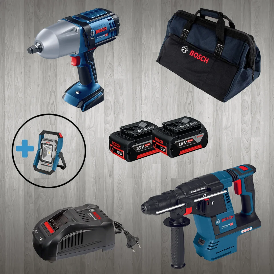 Bosch PRO-MİX GLI 18V-1900 (Hediyeli) + GDS 18 V-LI HT + GBH 18 V