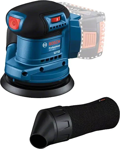 Bosch GEX 185-LI Akülü Eksantrik Zımpara (Solo)