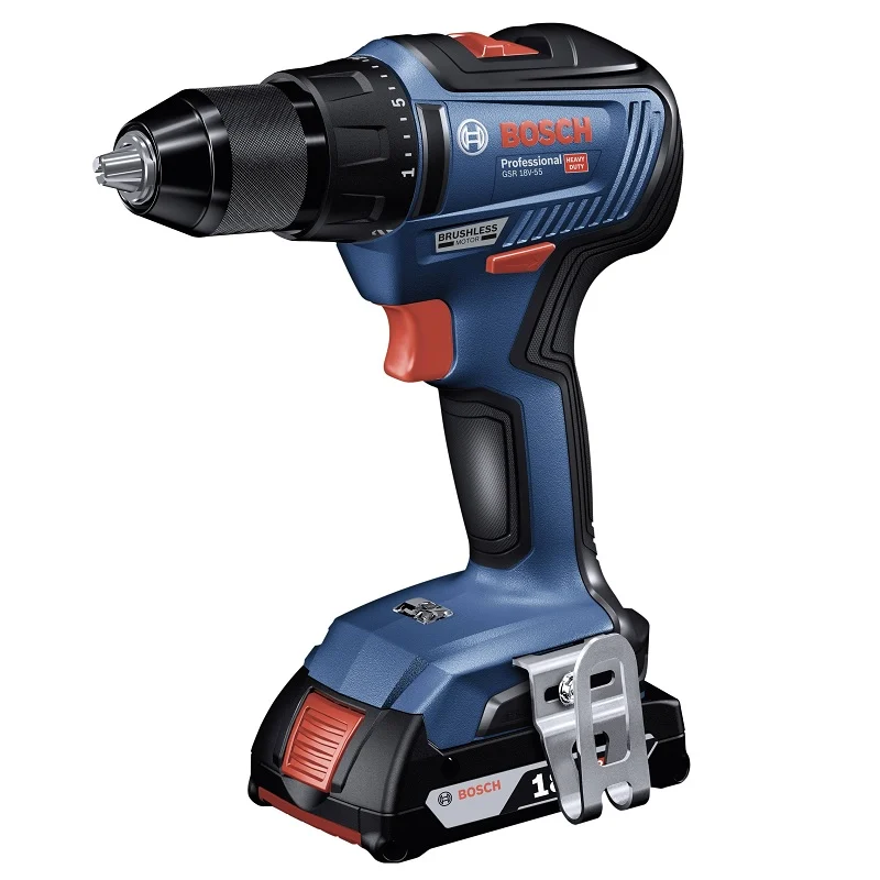 Bosch GSR 18V-55 Akülü Darbesiz Delme Vidalama