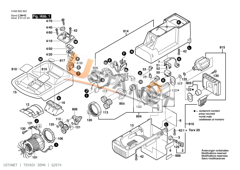 Bosch AXT 3000 HP Dal Öğütme