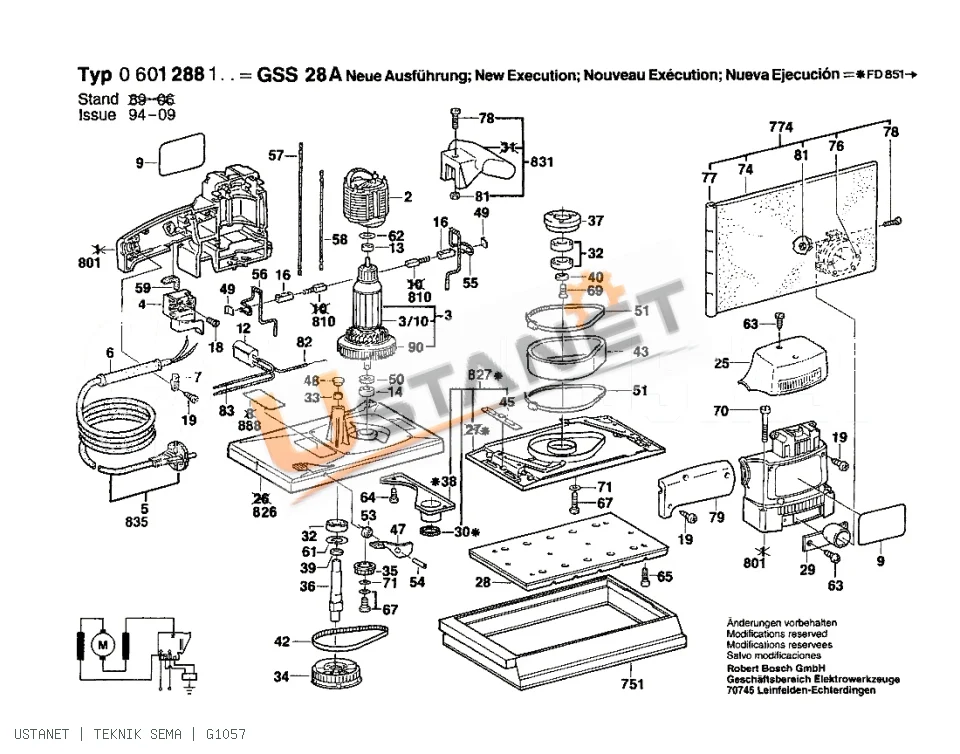 Bosch GSS 28 A Titreşimli Zımpara