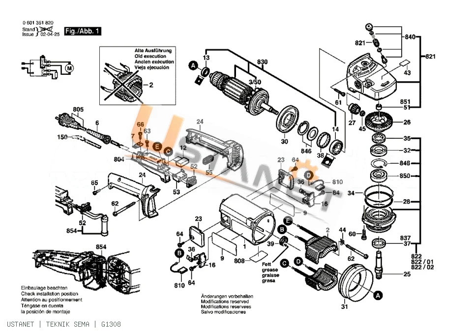 Bosch GWS 2000-180 J Taşlama