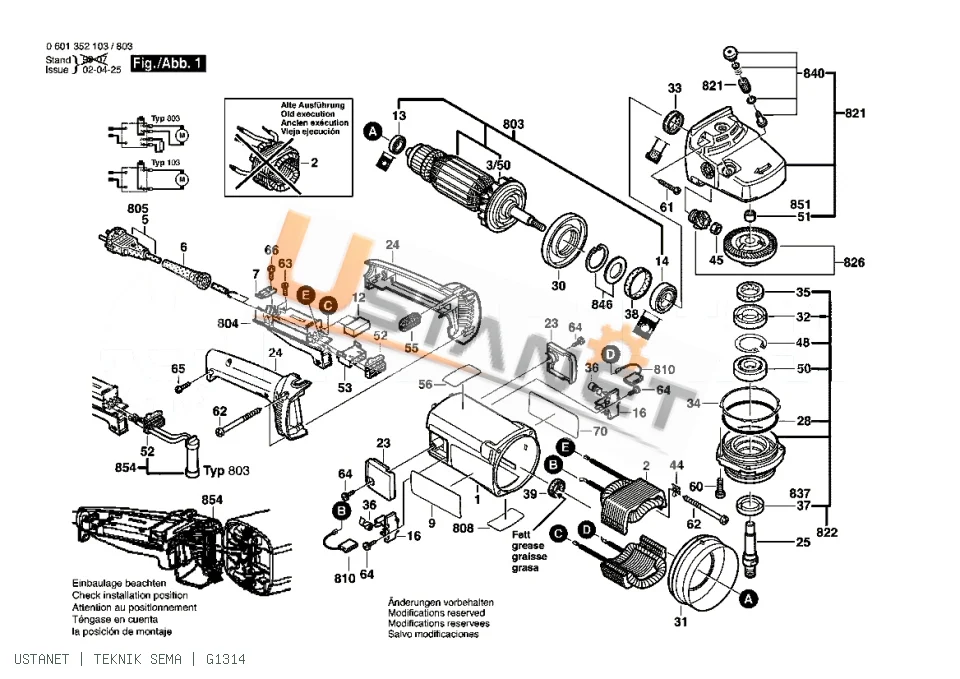 Bosch GWS 19-230 Taşlama