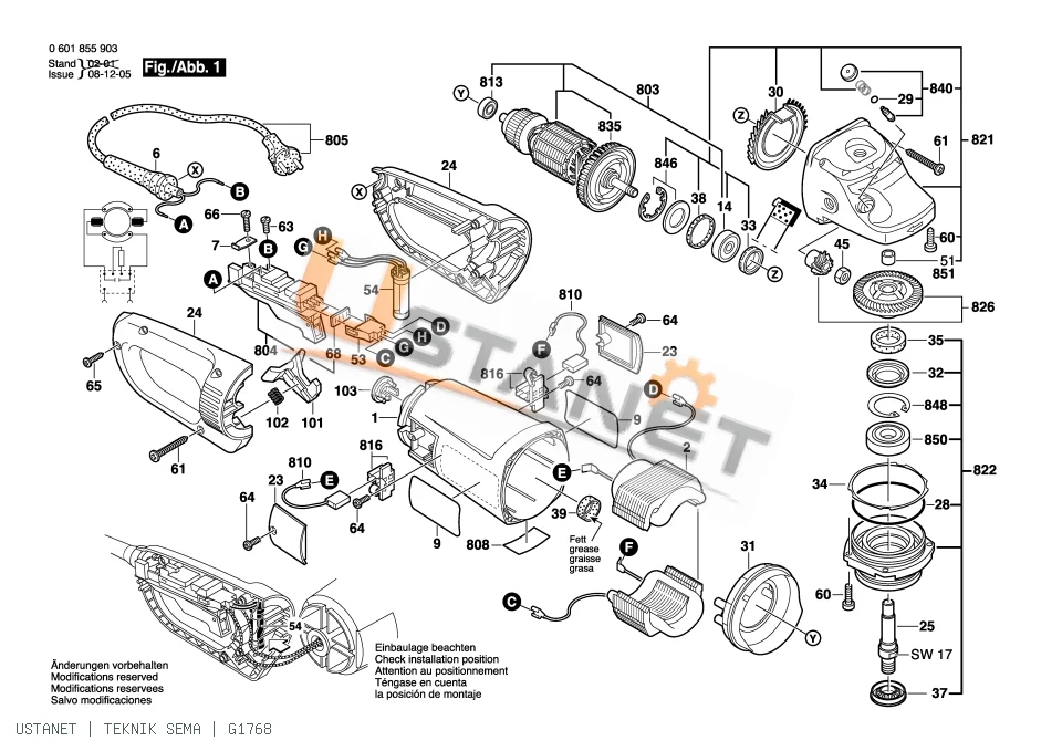 Bosch GWS 26-180 JB Taşlama