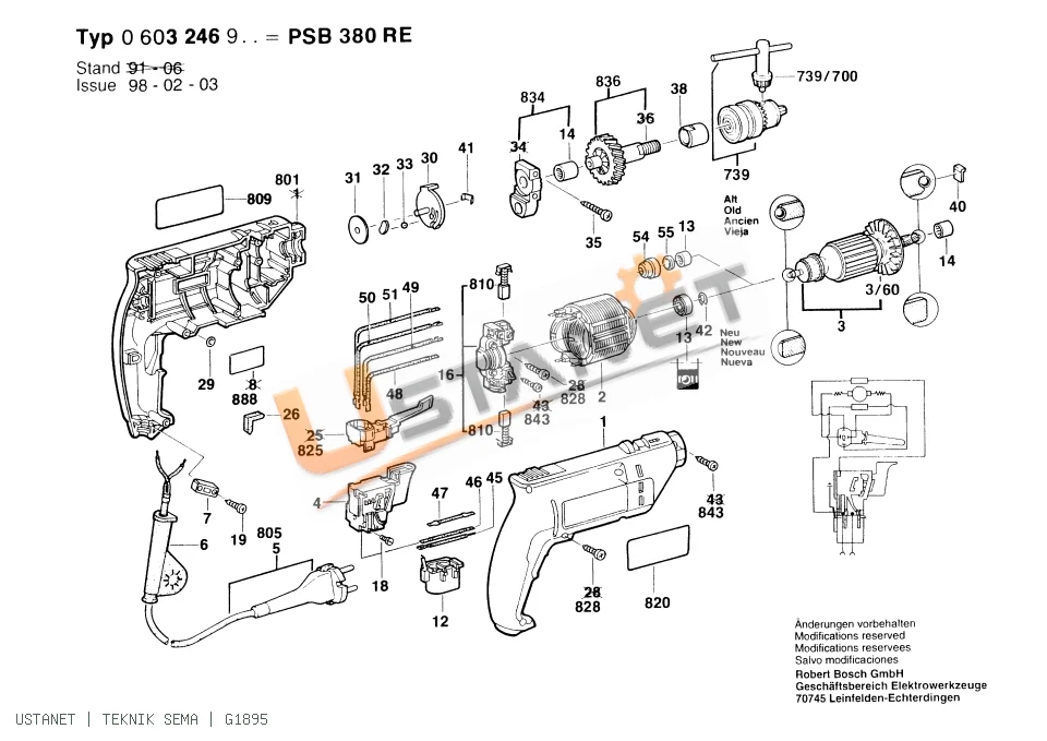 Bosch PSB 380 RE Darbeli Matkap